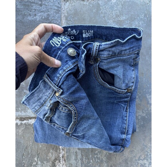 Lot Of 3 Wrangler Retro Slim Medium Wash 30 X 32 Men’s Denim Western Cowboy - Picture 16 of 16